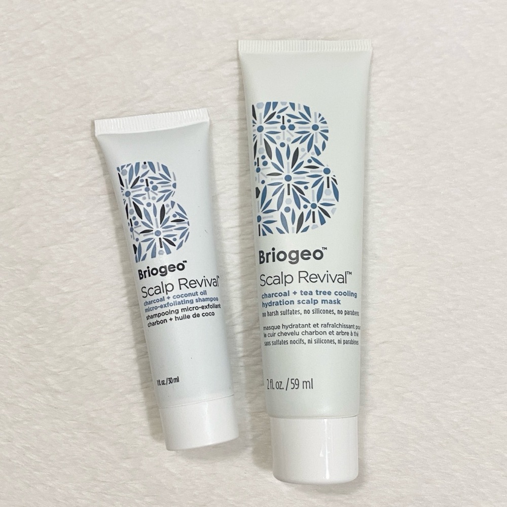Briogeo Scalp Revival Travel Size Set - Exfoliating Shampoo & Scalp Mask